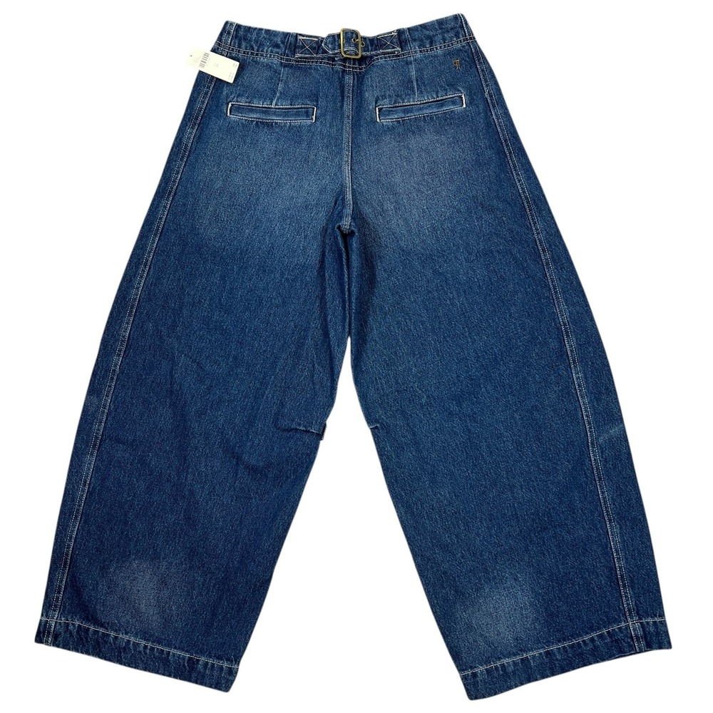 Anthropologie Pilcro Heritage Curve Mid-Rise Barrel Jeans 26 Wide-Leg Baggy Boho